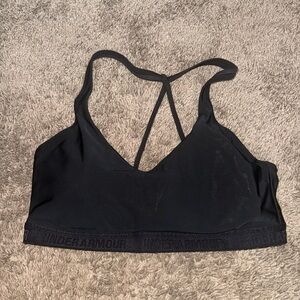 Under Armour Women's Strappy Black Sports Bra
